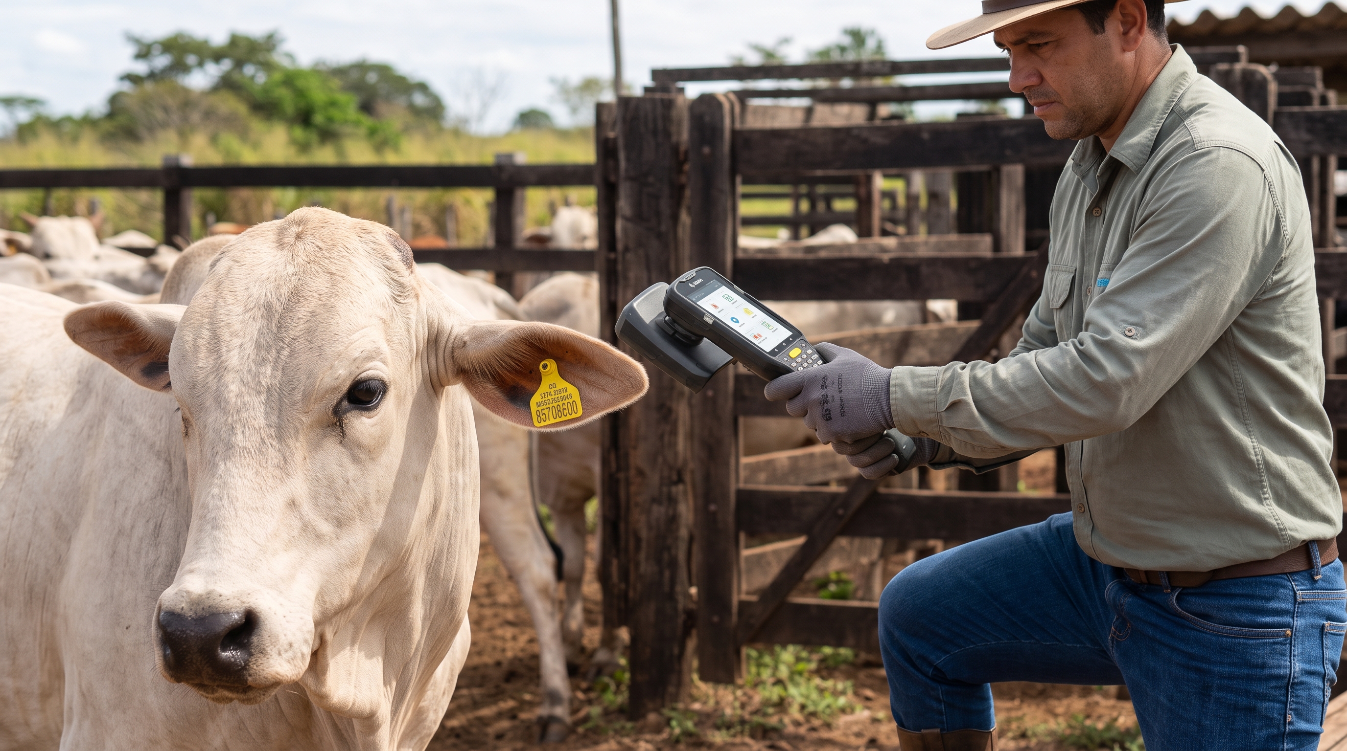 Brinco RFID no Gado